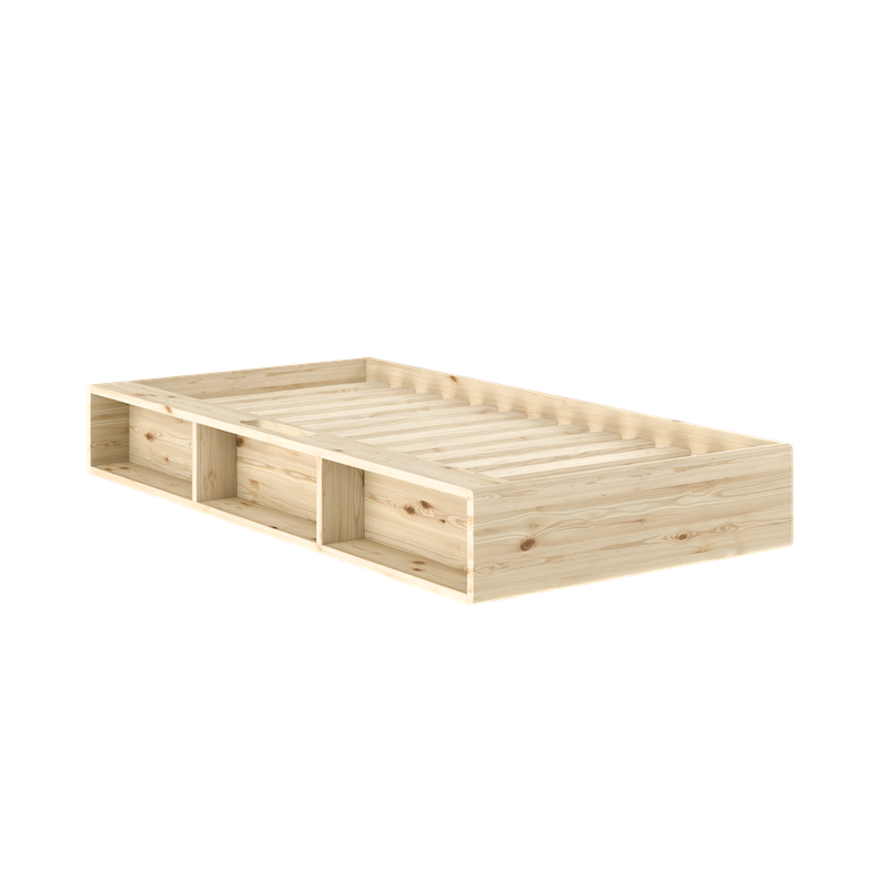 Ziggy sänkyrunko, väri luonnonvärinen, koko 90x200cm.