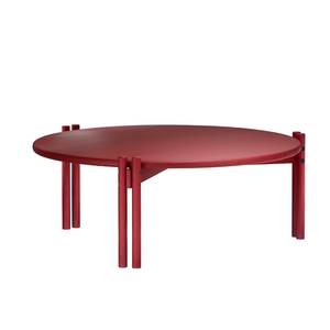 Sticks pöytä, matala, väri Poppy Red.