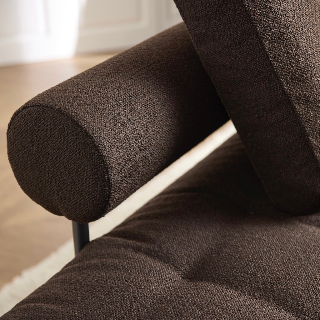 Rollo vuodesohva, jalat Styletto, kangas Taura Chocco.