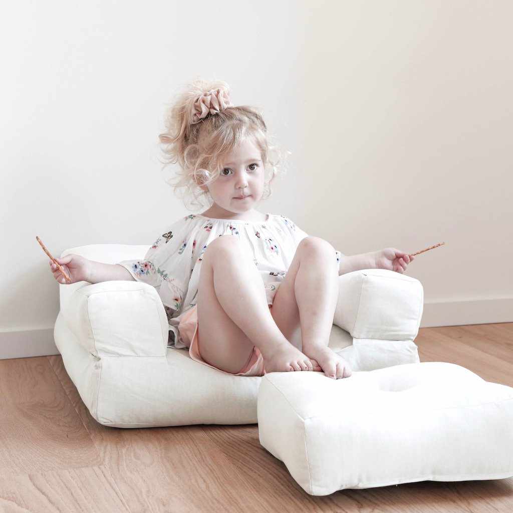 Mini Cube vuodetuoli, kangas Natural.