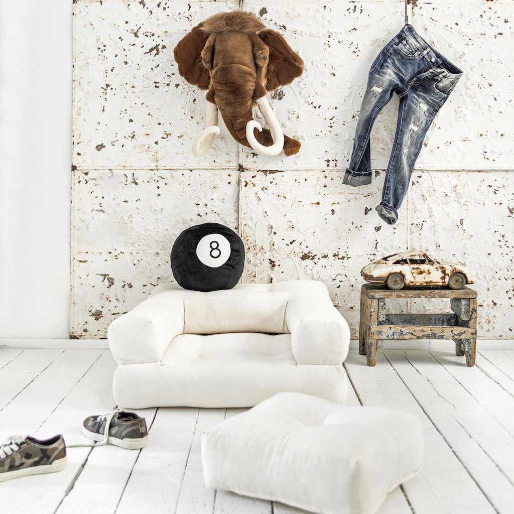 Mini Cube vuodetuoli, kangas Natural.