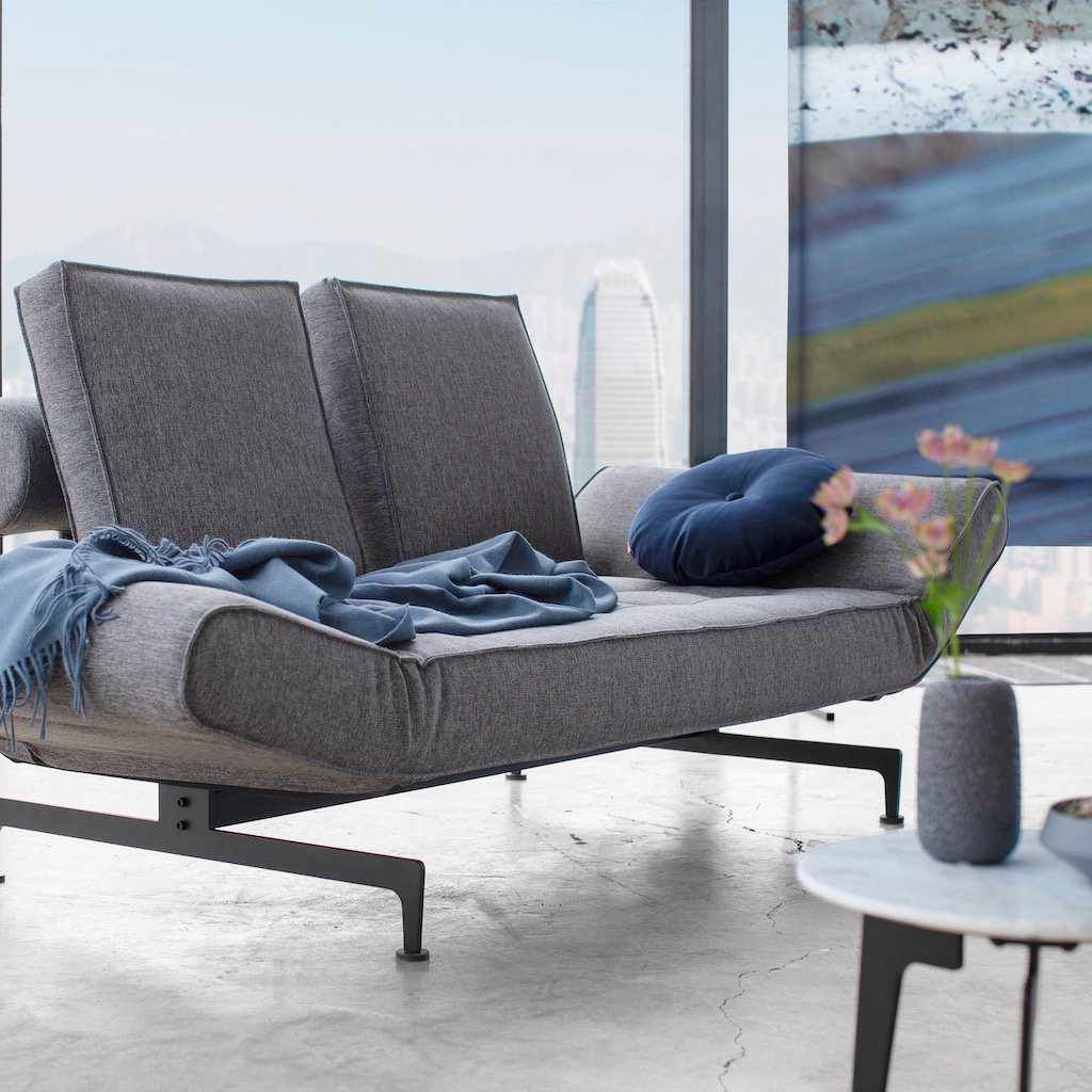 Ghia vuodesohva, jalat Ghia laser, kangas Mixed Dance Grey.