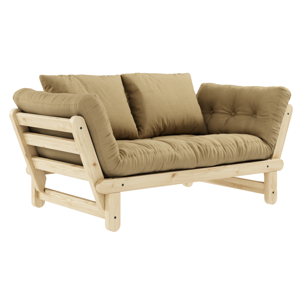 Beat vuodesohva, runko luonnonvärinen, kangas Wheat Beige.