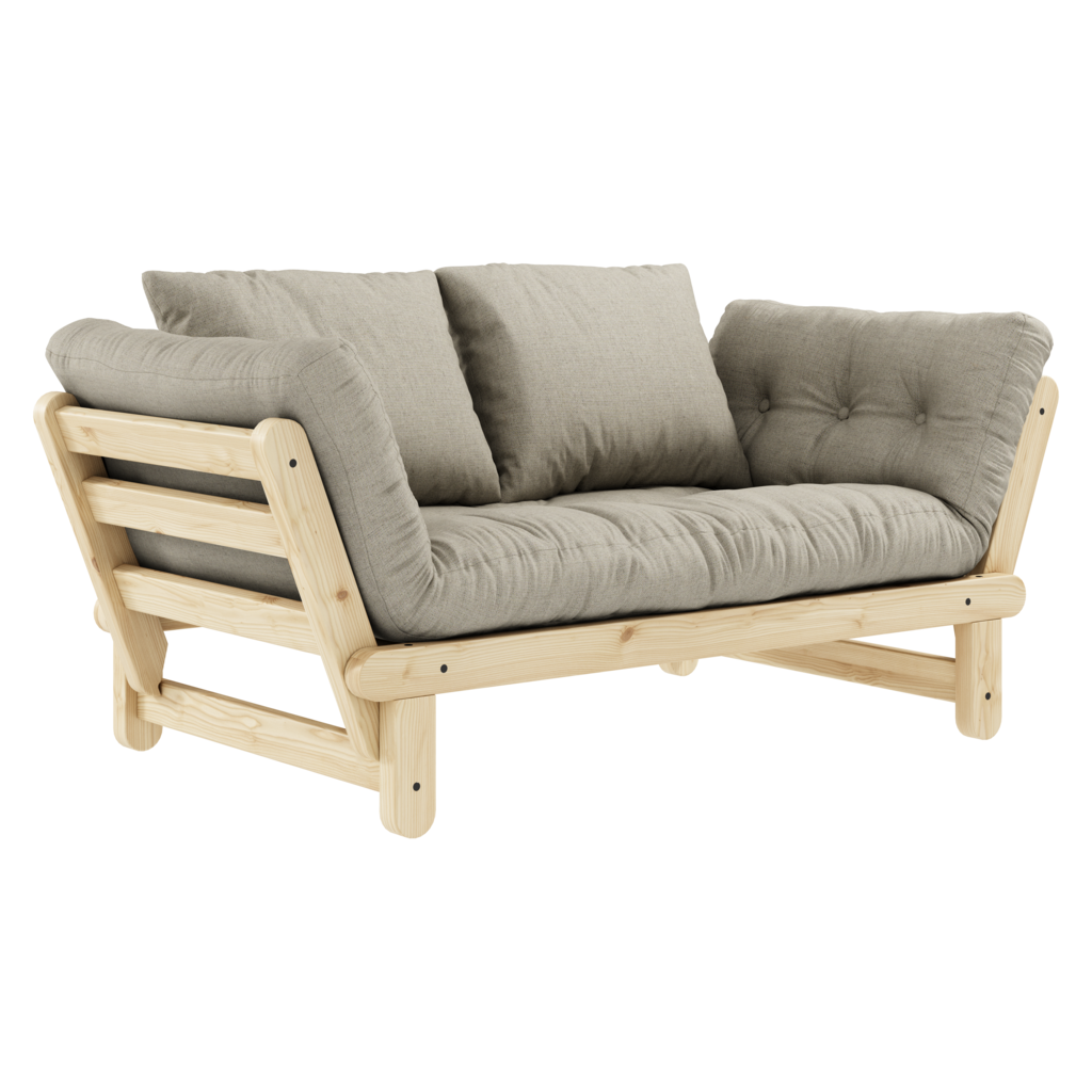 Beat vuodesohva, runko luonnonvärinen, kangas Linen.