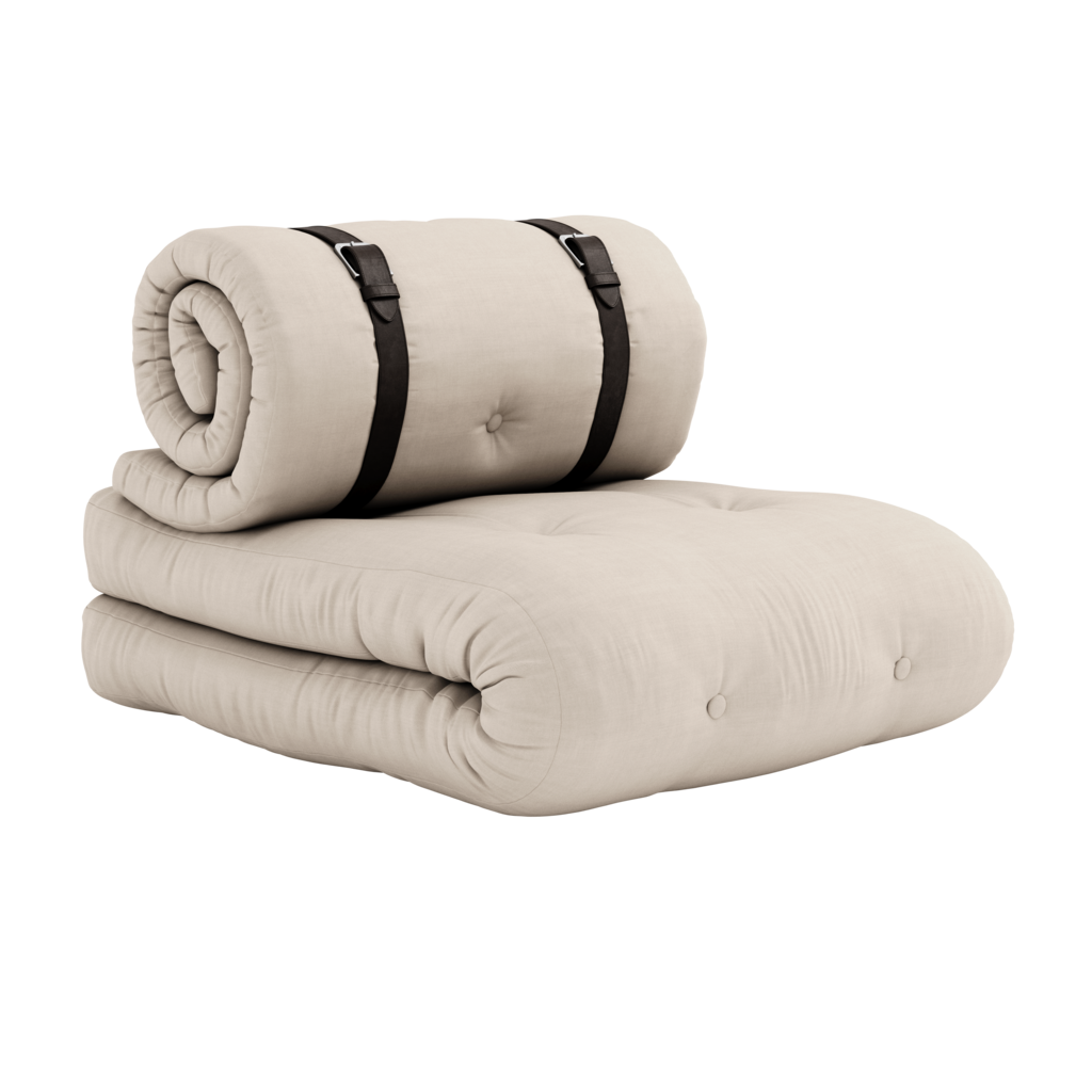 Buckle Up vuodetuoli, kangas Beige.