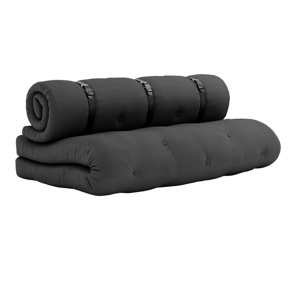 Buckle Up vuodesohva, kangas Dark Grey.