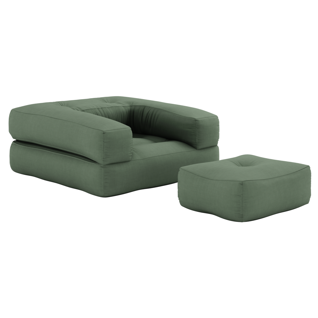 Cube vuodetuoli, kangas Olive Green.