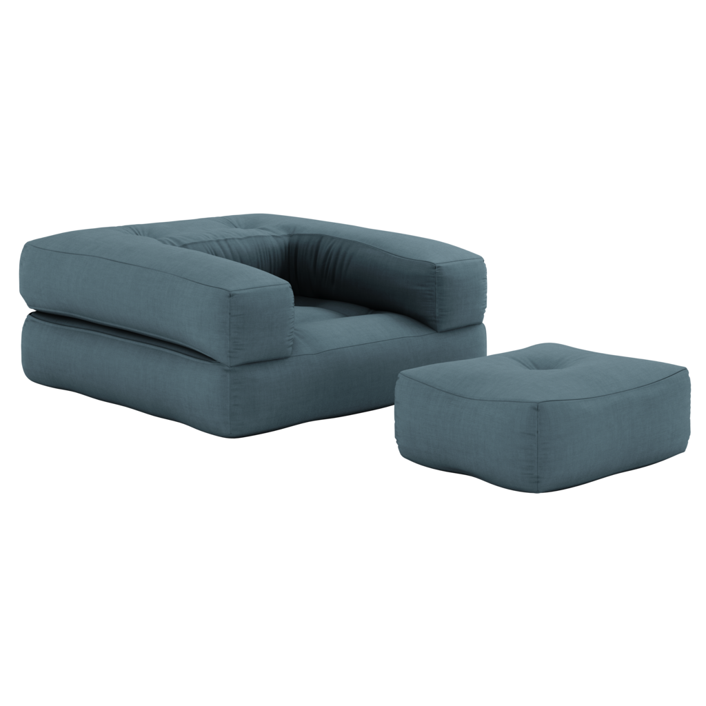 Cube vuodetuoli, kangas Petrol Blue.