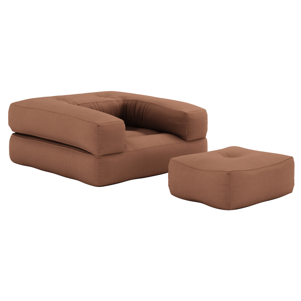 Cube vuodetuoli, kangas Clay Brown.