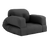 Hippo vuodetuoli, kangas Dark Grey.
