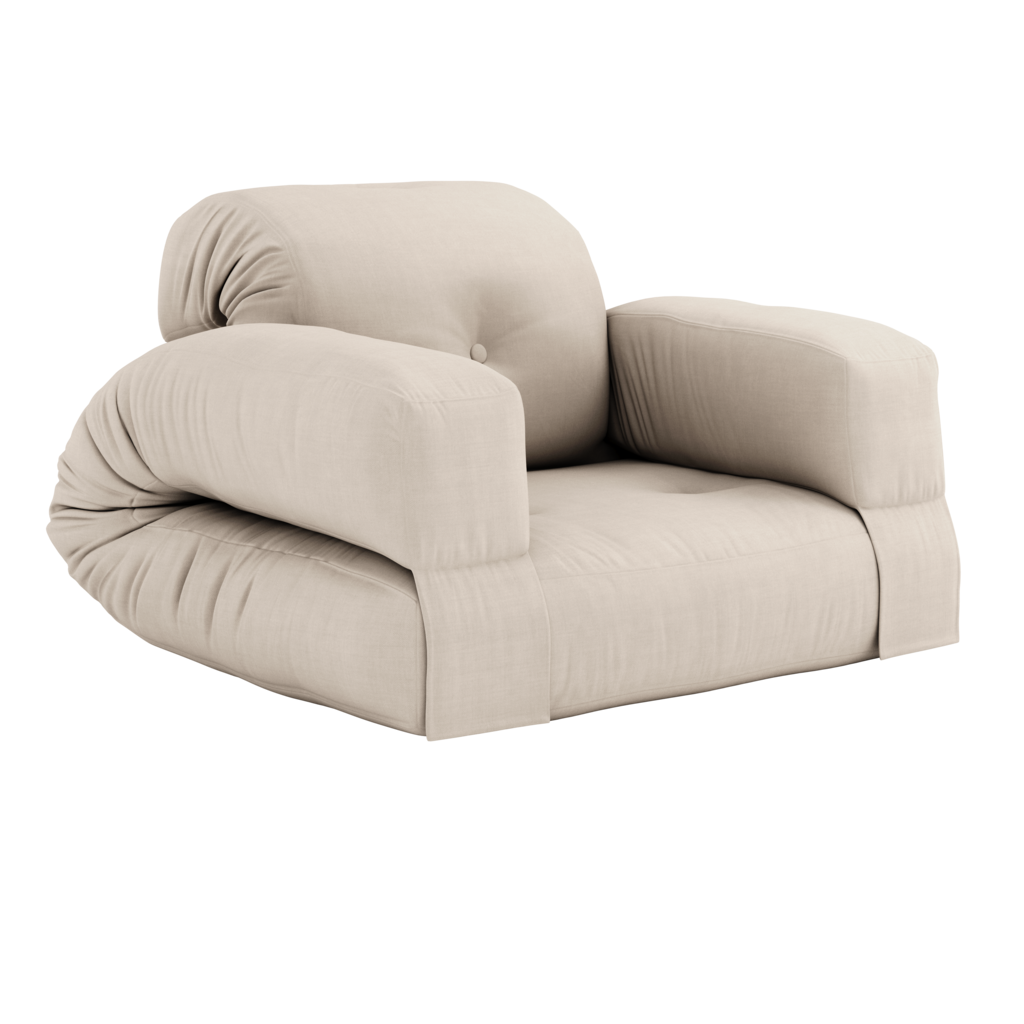 Hippo vuodetuoli, kangas Beige.