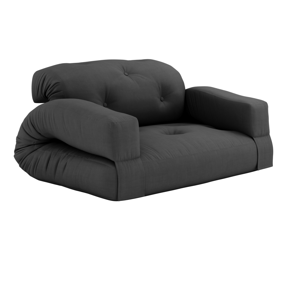 Hippo vuodesohva, kangas Dark Grey.