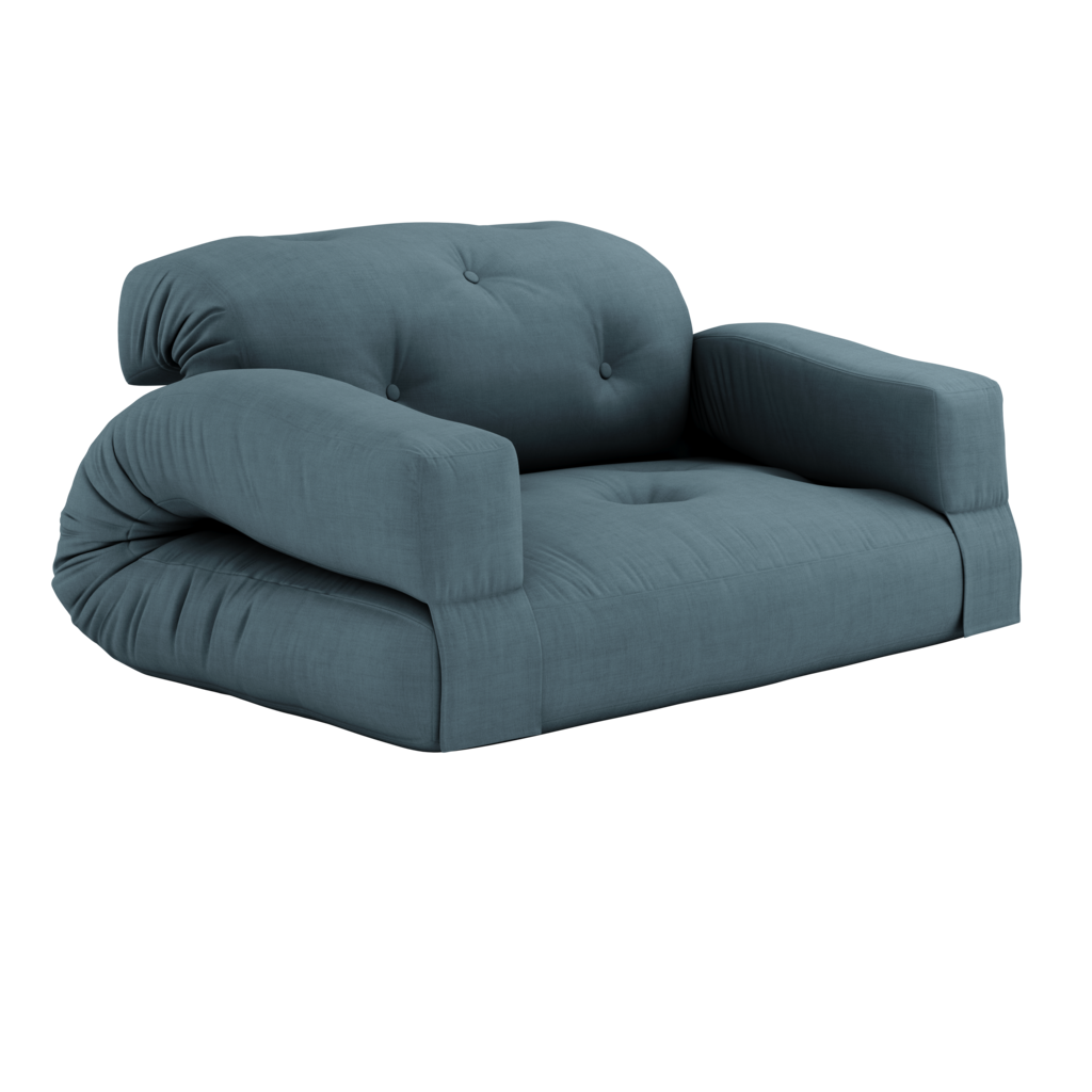 Hippo vuodesohva, kangas Petrol Blue.
