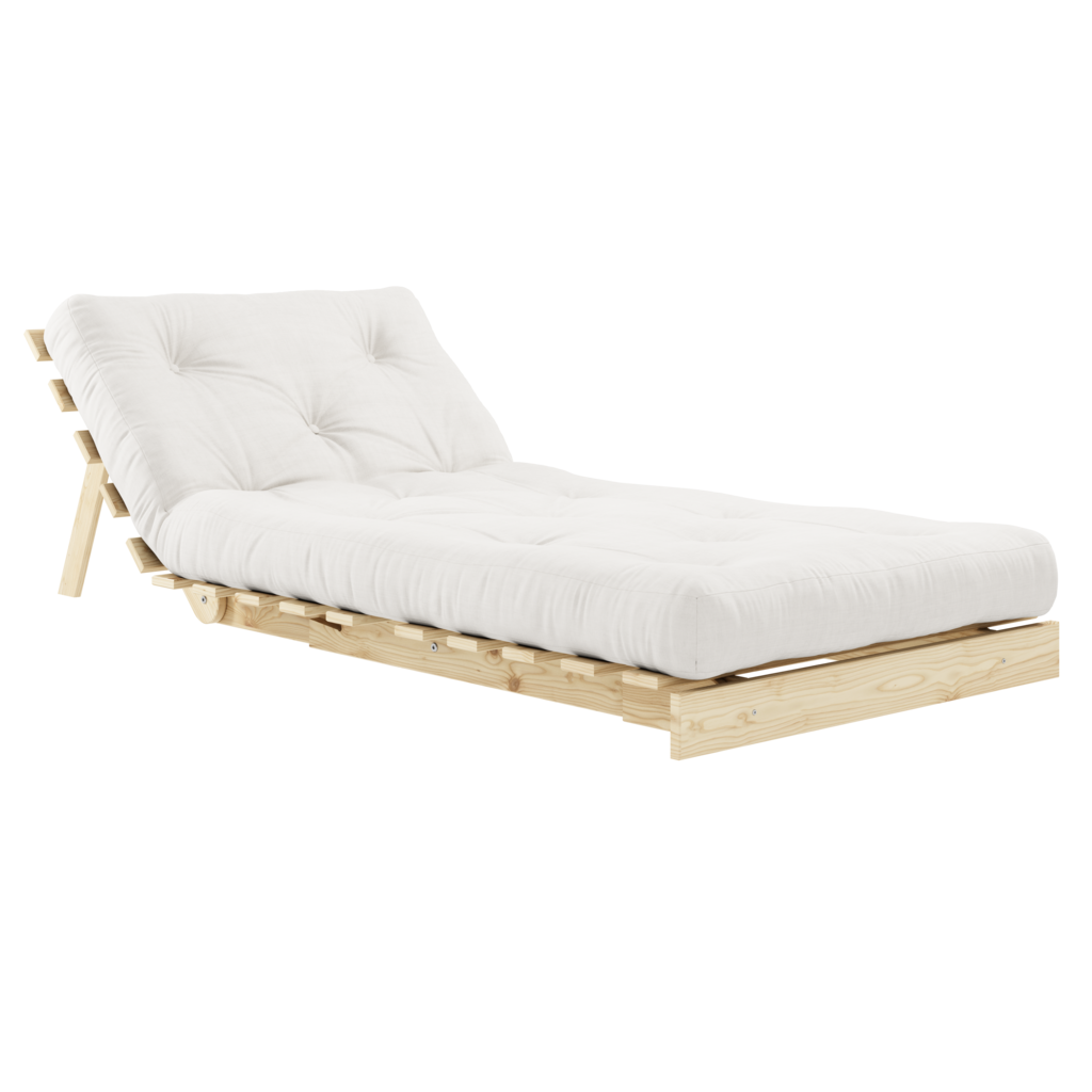 Roots 90 vuodetuoli, runko käsittelemätön, kangas Natural.