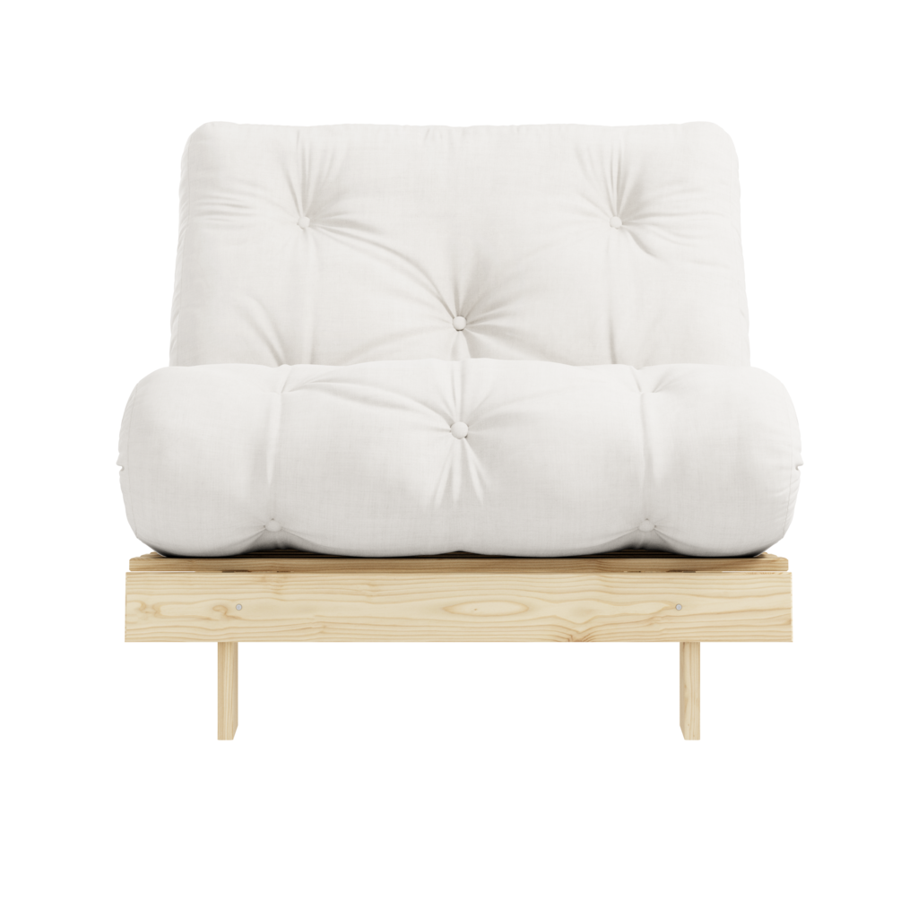 Roots 90 vuodetuoli, runko käsittelemätön, kangas Natural.