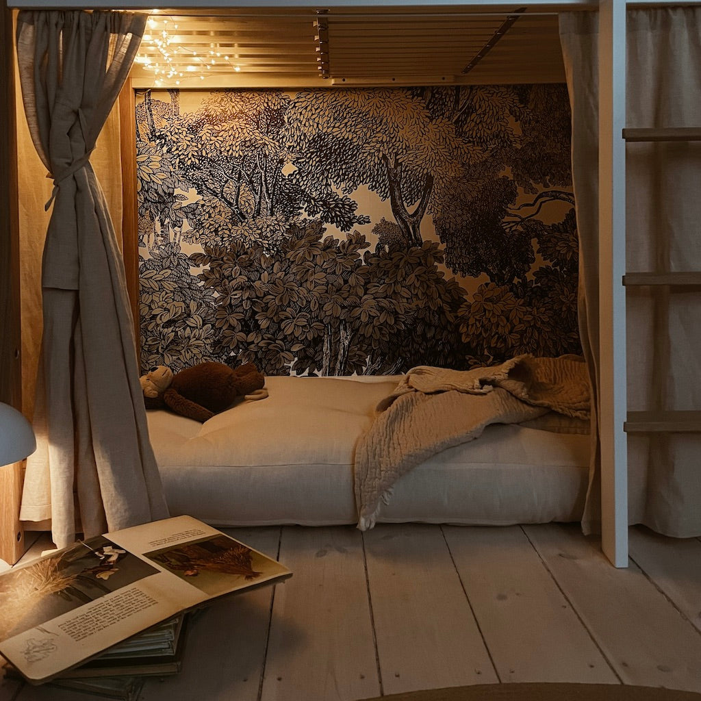 Mini Hippo vuodetuoli, kangas Natural.