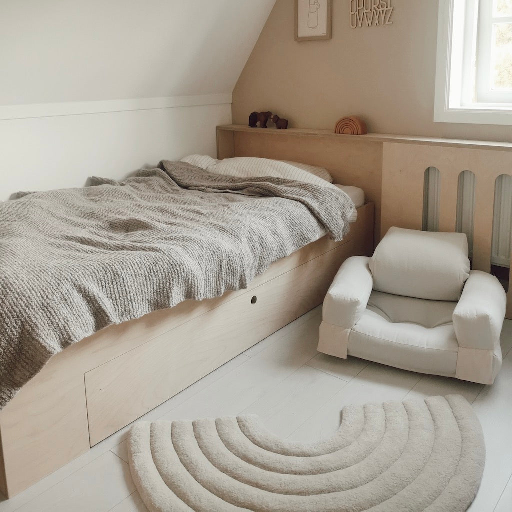 Mini Hippo vuodetuoli, kangas Natural.