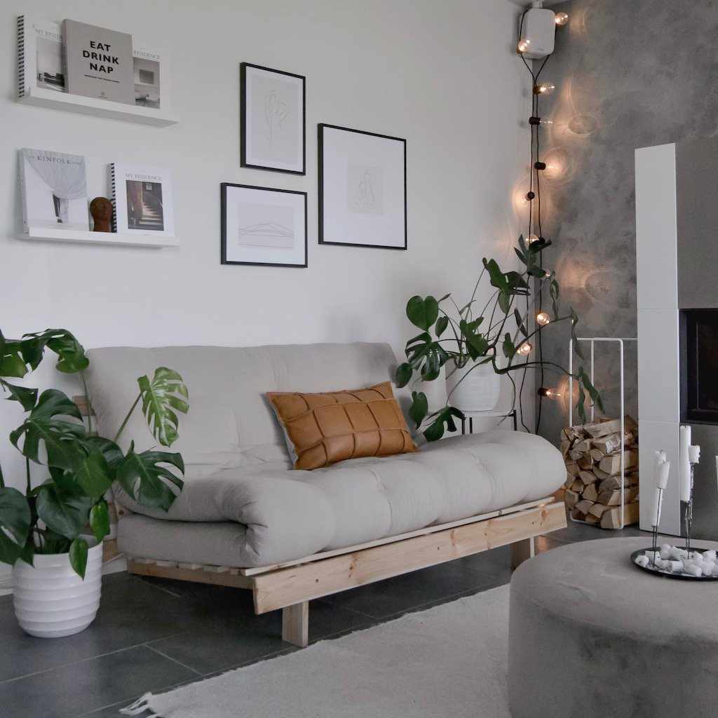 Roots 140 vuodesohva, runko käsittelemätön, kangas Beige.