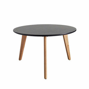 Nordic pöytä, kansi musta, ø 70 cm, korkeus 40 cm.