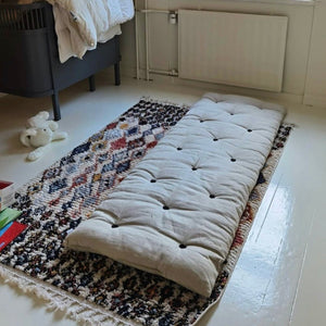 Bed in a bag patjat sopivat hyvin myös varavuoteeksi lastenhuoneeseen. Kangas Linen.