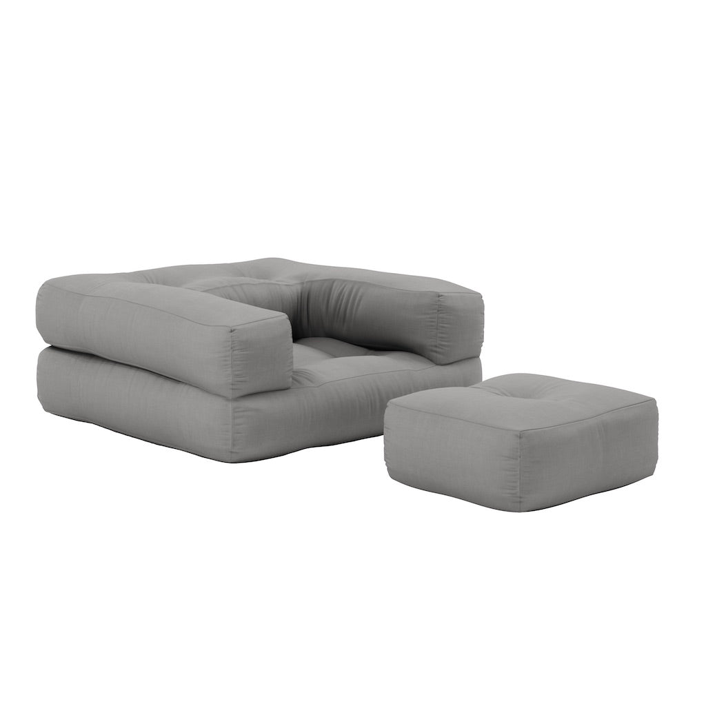 Mini Cube vuodetuoli, kangas Grey.