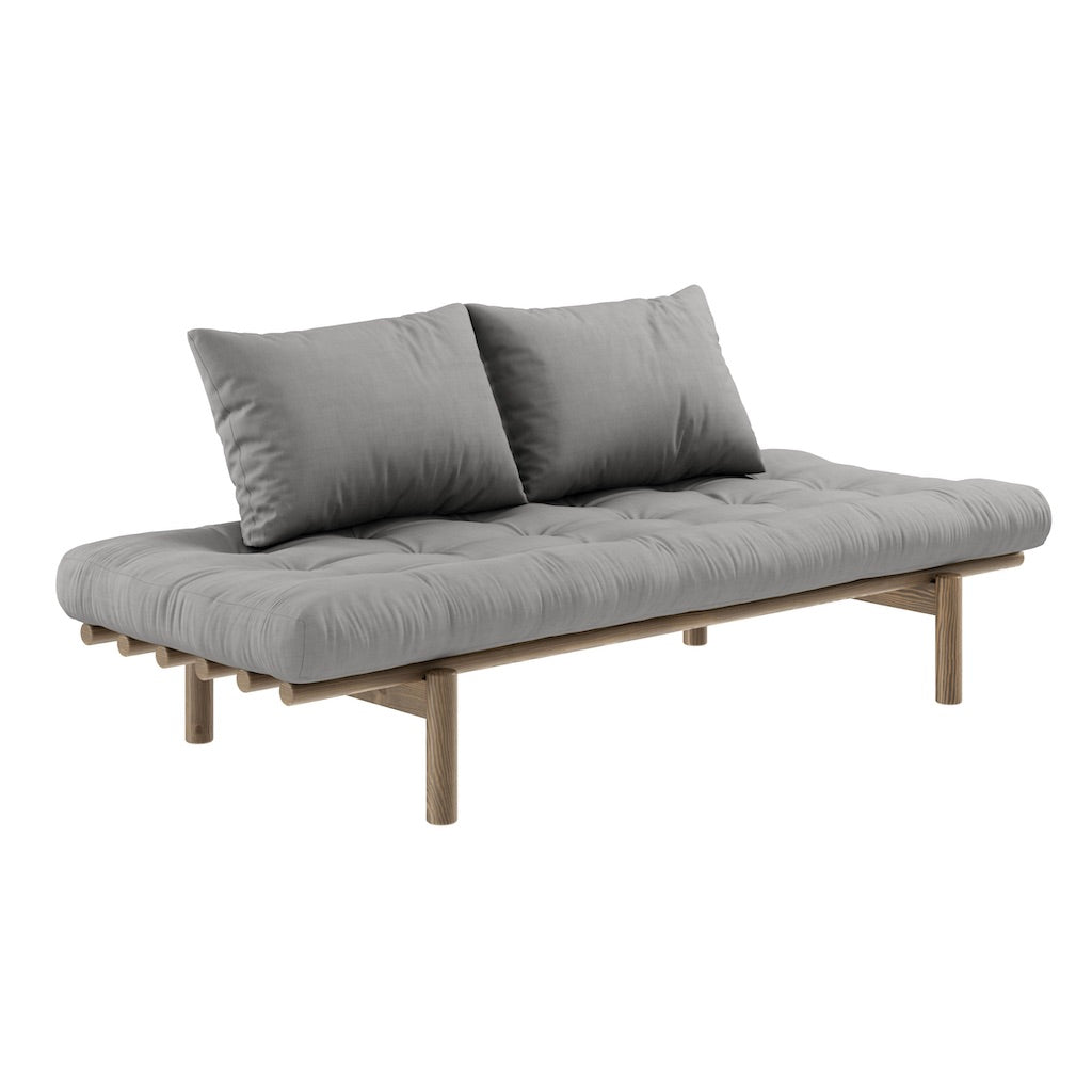 Pace Daybed, runko ruskea, kangas Grey.