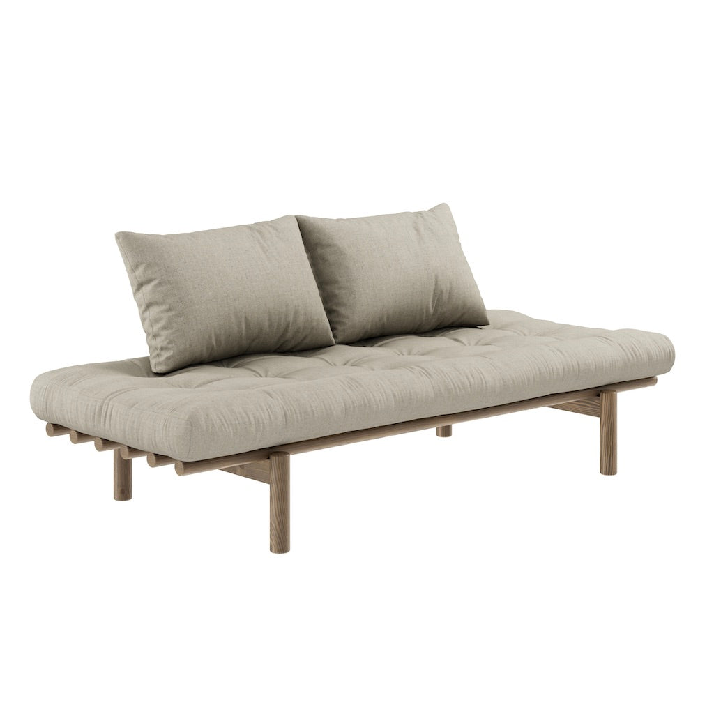 Pace Daybed, runko ruskea, kangas Linen.