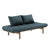 Pace Daybed, runko ruskea, kangas Petrol Blue.