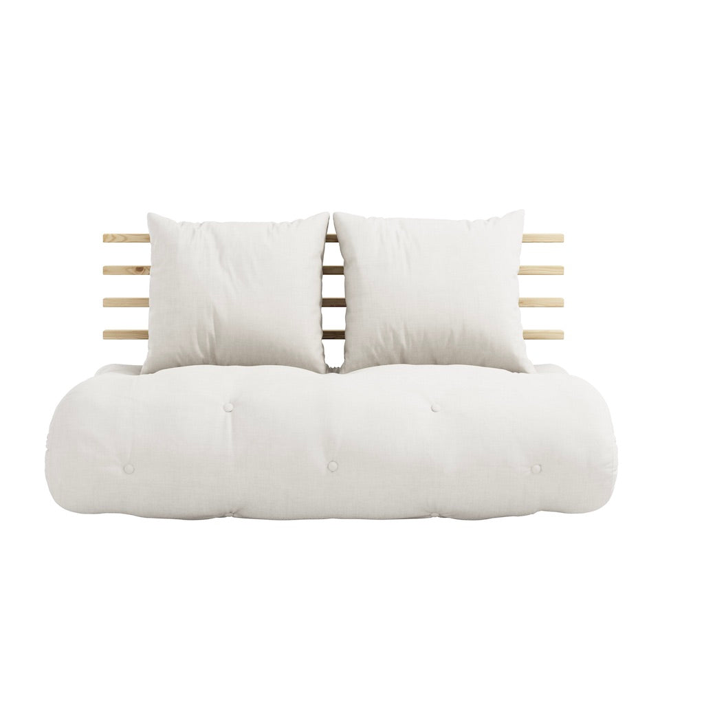 Shin Sano vuodesohva, runko luonnonvärinen, kangas Natural.