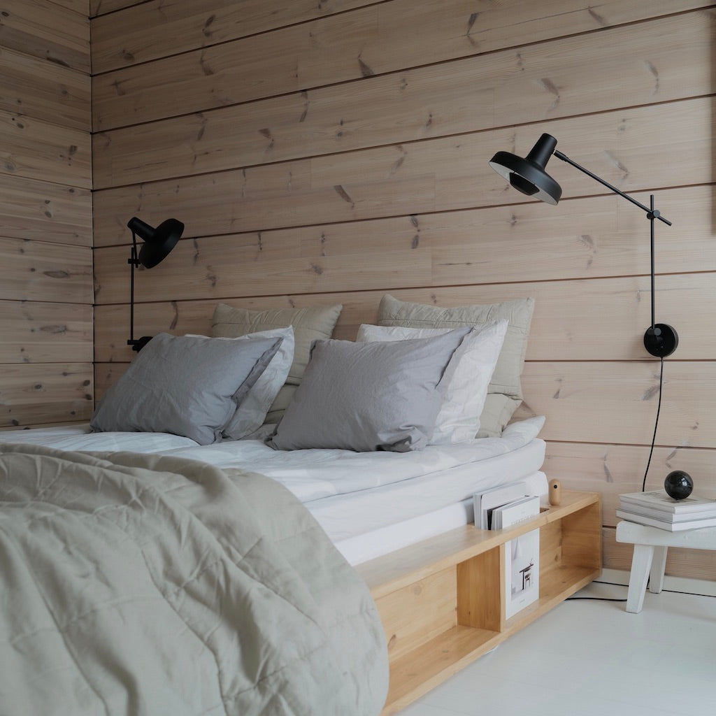 Ziggy sänkypaketti, luonnonvärinen sänkyrunko.