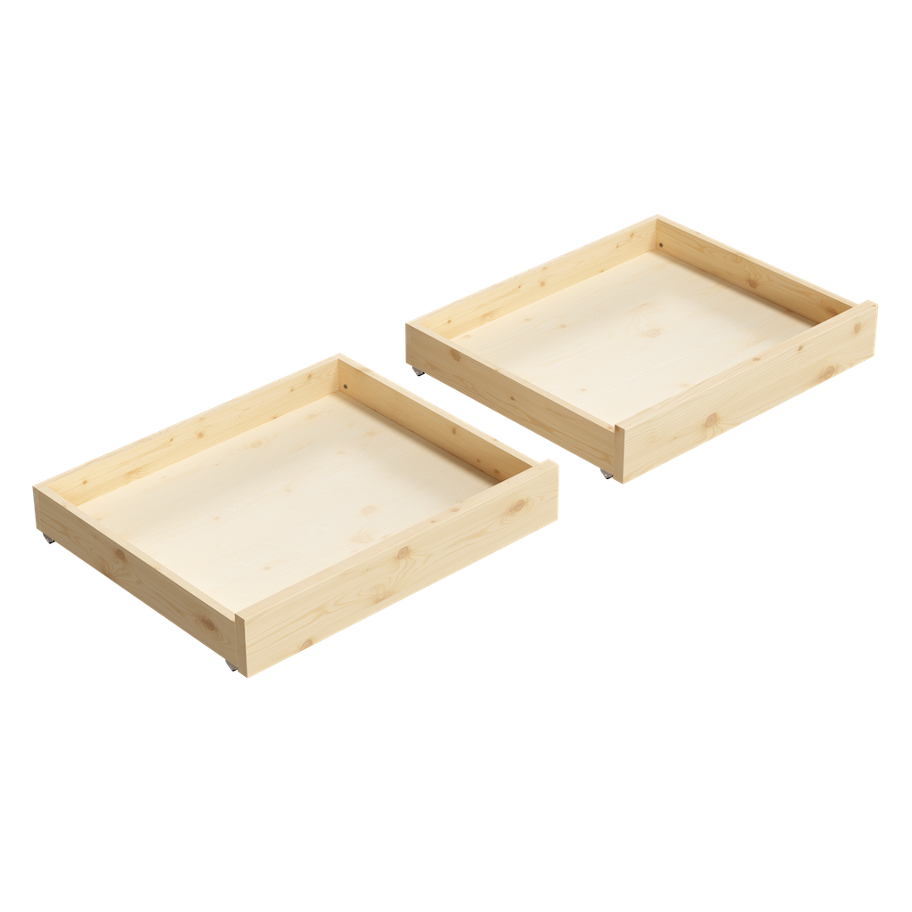 Kanso sänkyrungon laatikot. Kanso sänkyrunko sisältää kaksi laatikkoa.